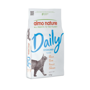 Almo Nature Daily Sterilised au poulet pour chat stérilisé 2 x 12 kg
