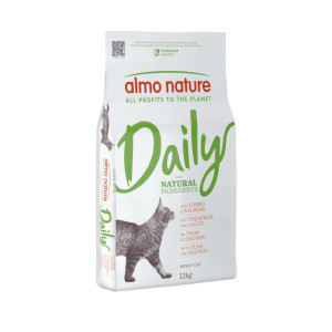 Almo Nature Daily au thon et saumon pour chat 2 x 12 kg