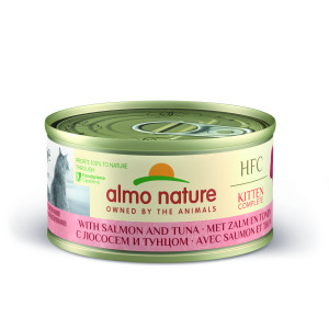Almo Nature HFC Kitten Complete au saumon et thon pâtée pour chaton (70 g) 24 x 70 g