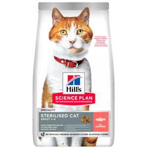 Hill's Adult Sterilised Cat au saumon pour chat stérilisé 1,5 kg