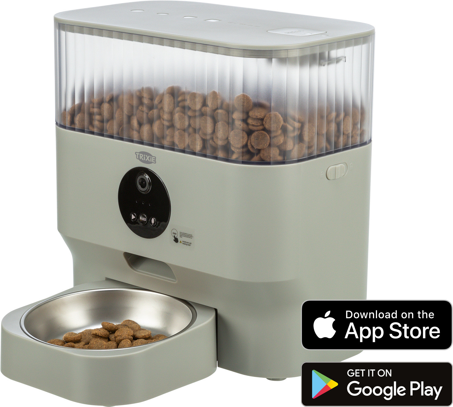 Distributeur Automatique Pour Chat - Gamelle Intelligente 2 En 1 Pour Nourriture Et Eau - Avec Caméra - 7