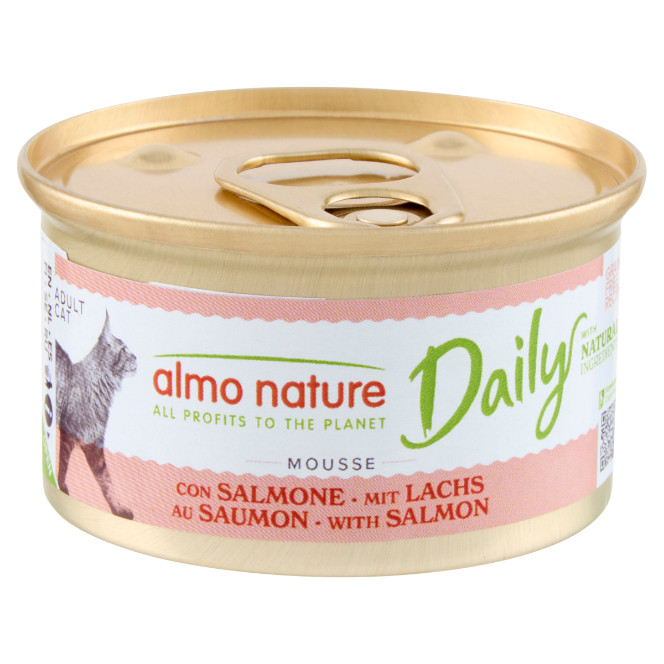 Almo Nature Daily Mousse au saumon pâtée pour chat (85 g)