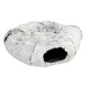 Snug tunnel et lit en forme de beignet gris clair pour chat