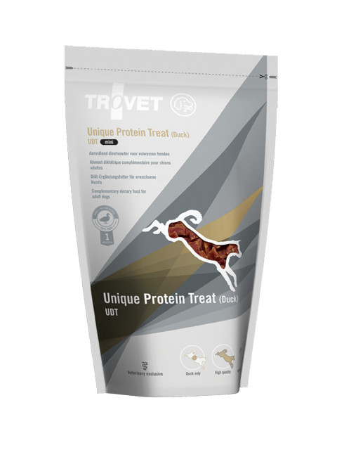 Trovet Unique Protein Treat UDT mini met eend hondensnack