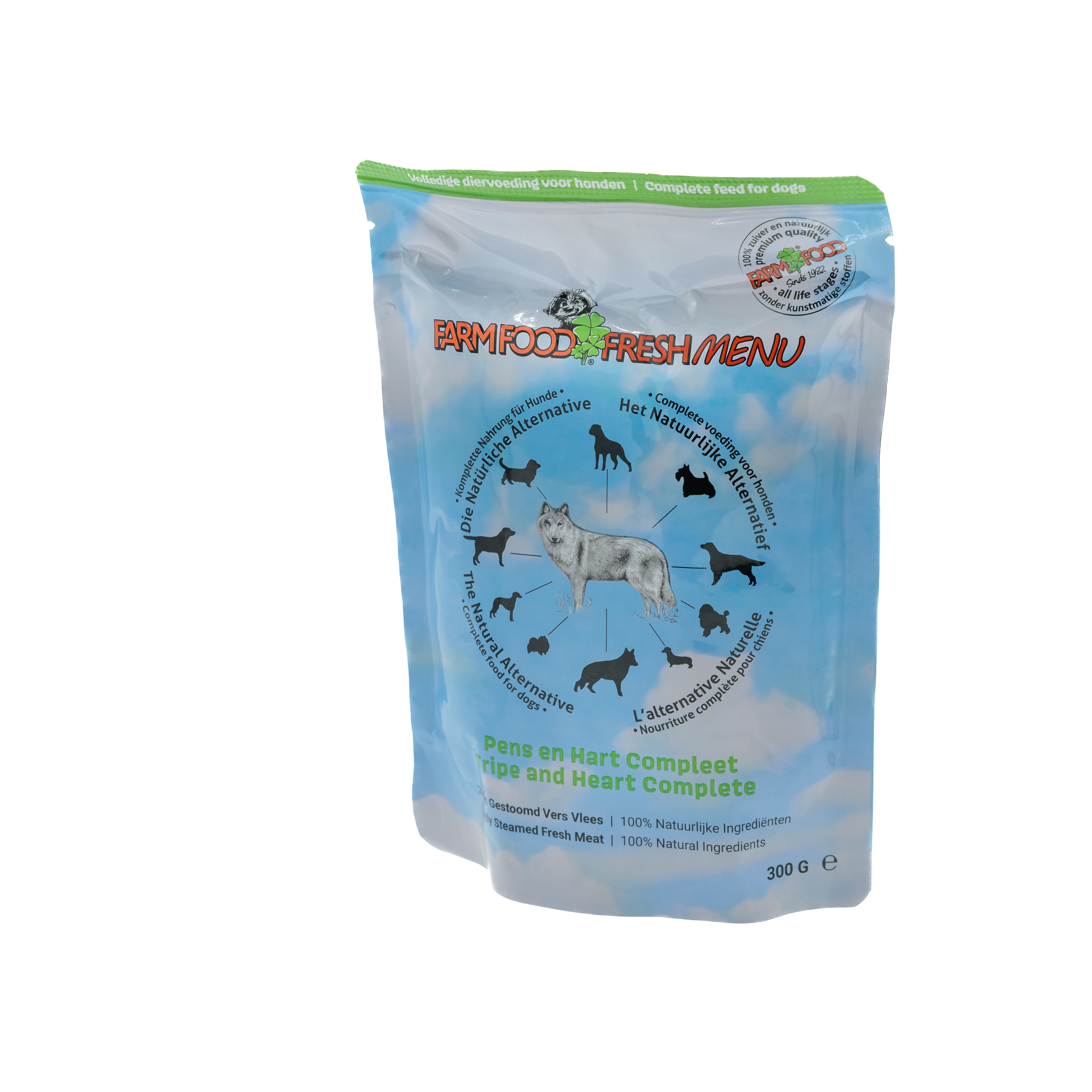 Farm Food Fresh Menu aux tripes et au coeur pâtée pour chien (sachet 300 g)
