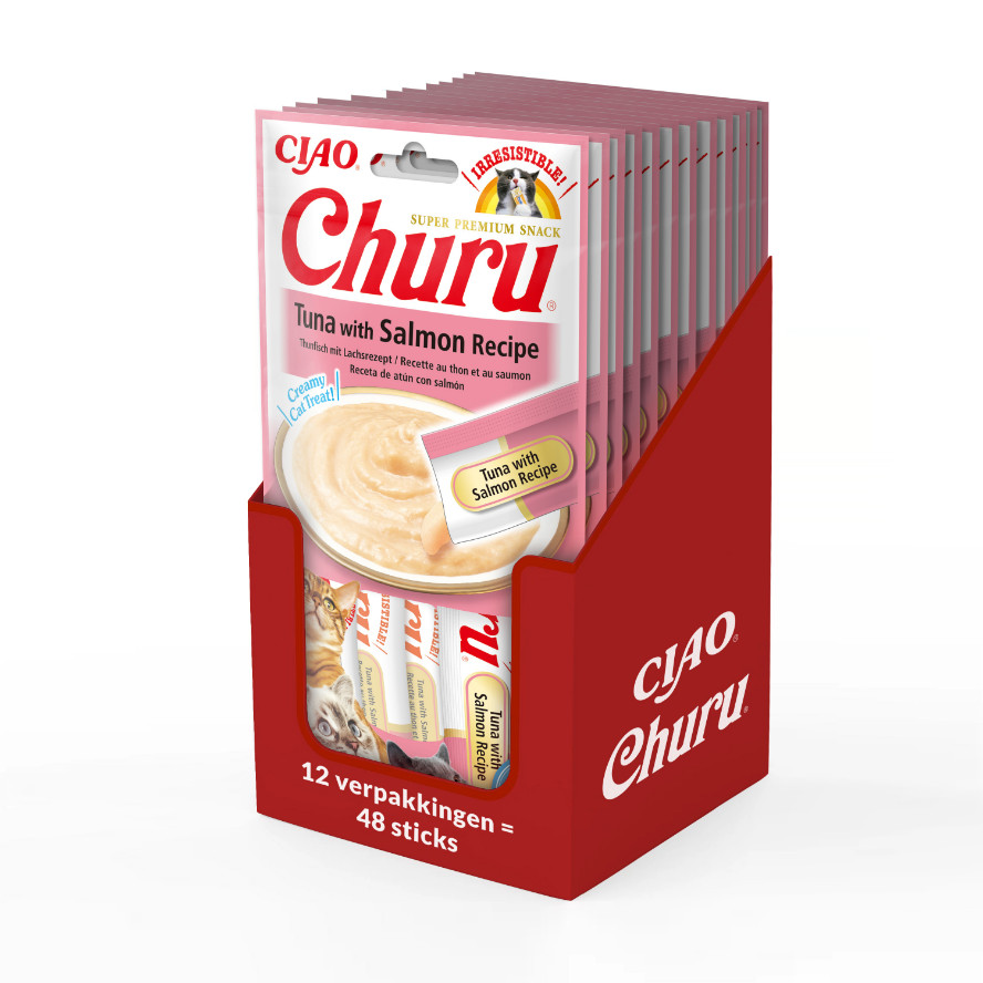 Inaba Ciao Churu met tonijn en zalm kattensnack