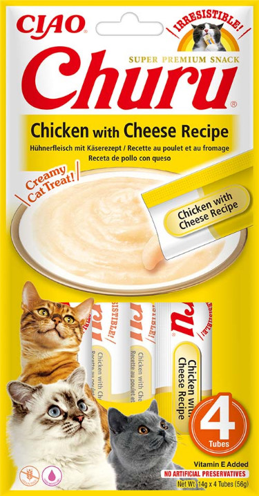Inaba Ciao Churu met kip en kaas kattensnack