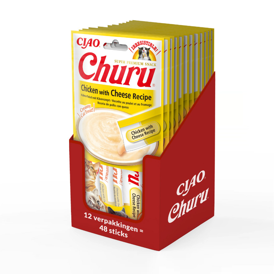 Inaba Ciao Churu met kip en kaas kattensnack