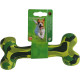 Jouet os à mâcher en caoutchouc massif pour chien (19 cm)