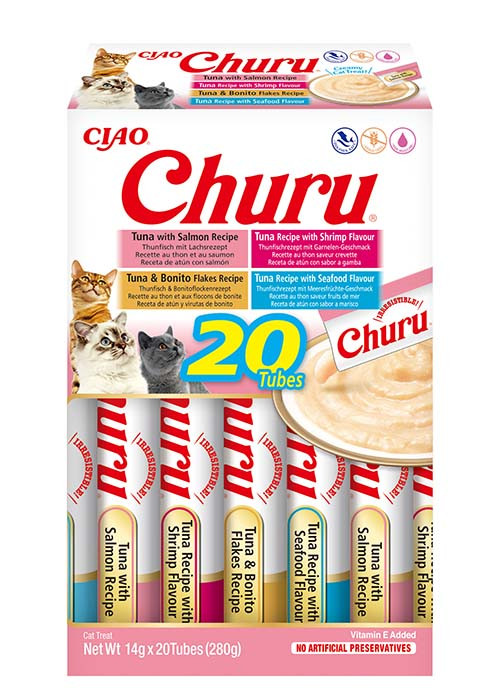 Inaba Ciao Churu multipack met zeevruchten kattensnack