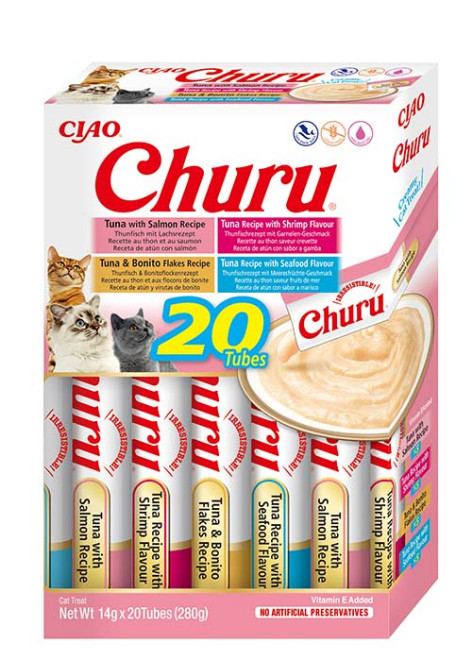 Inaba Ciao Churu multipack met zeevruchten kattensnack