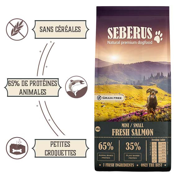 Seberus Mini/Small Fresh Salmon - natuurlijk graanvrij hondenvoer