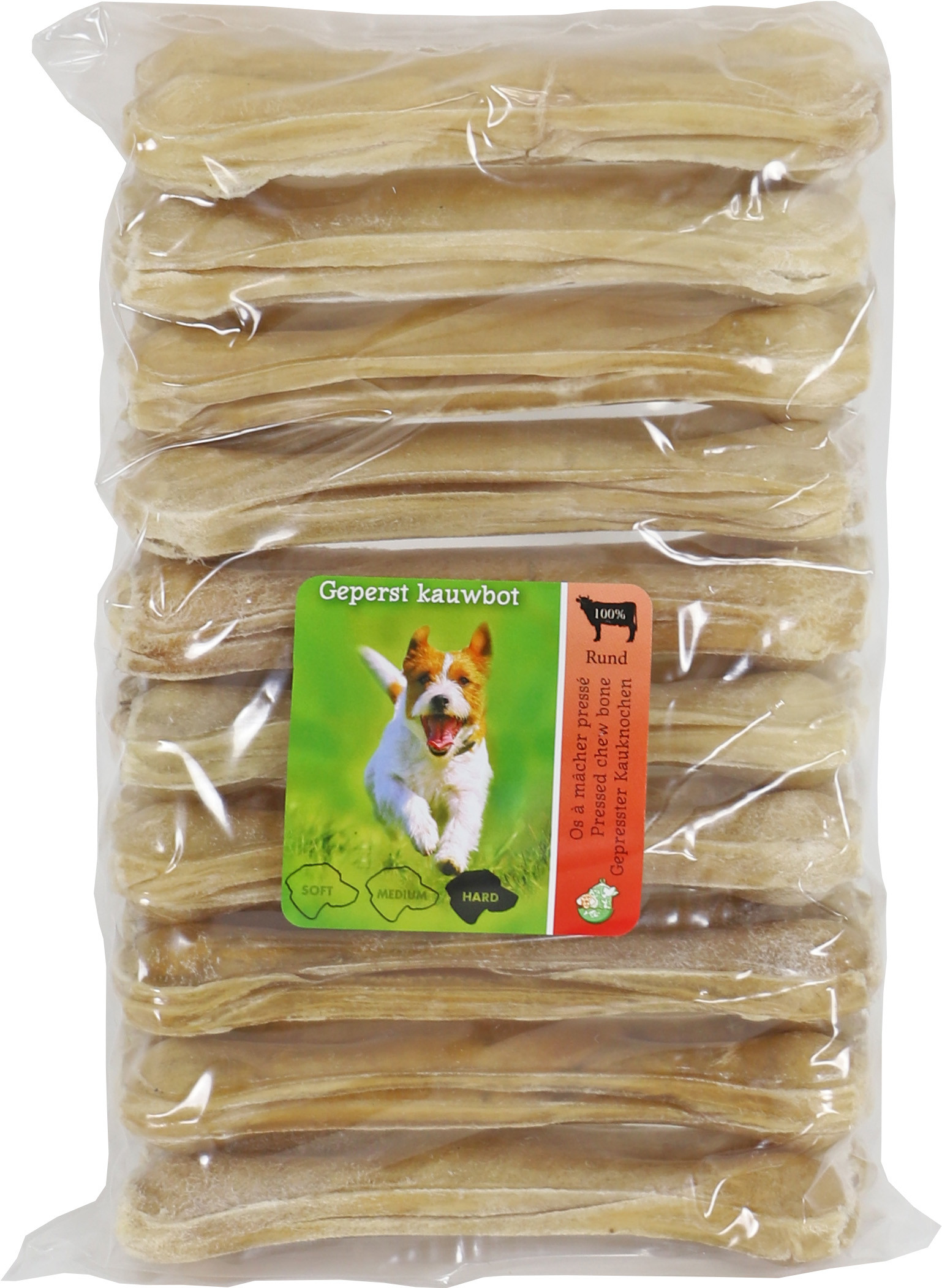 Os en peaux de buffle compressé 13cm pour chien