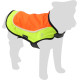 Simi gilet de sécurité orange fluo avec lumière LED pour chien