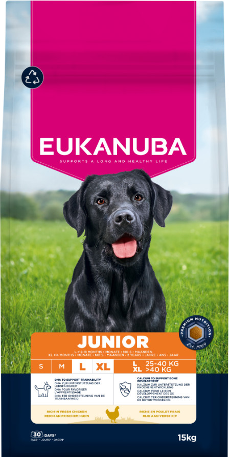 Eukanuba Developing Junior Large Breed au poulet au Chien