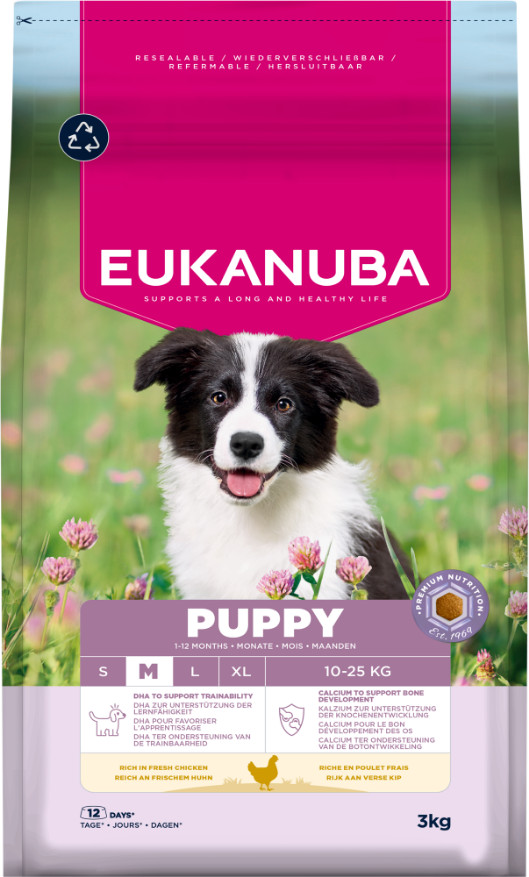 Eukanuba Growing Puppy Medium Breed au poulet pour Chiot