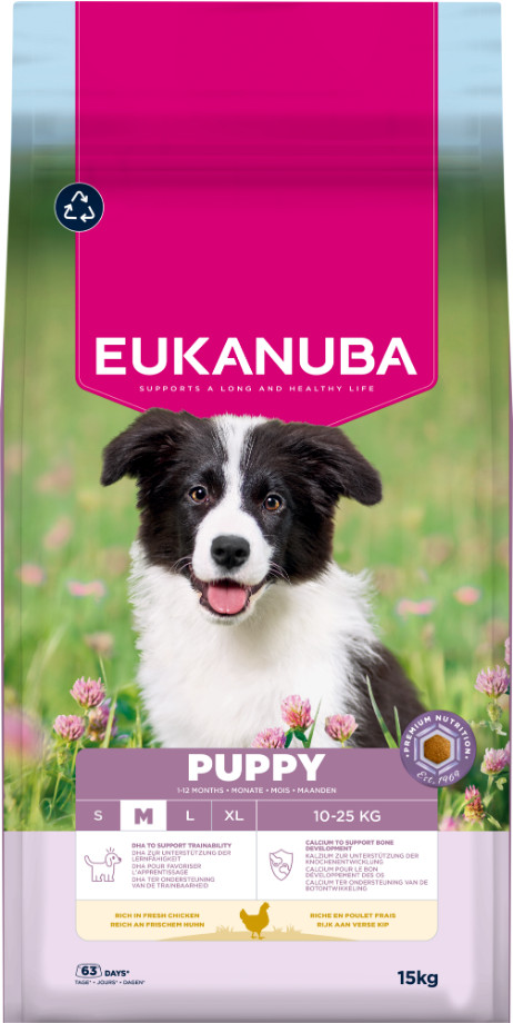 Eukanuba Growing Puppy Medium Breed au poulet pour Chiot