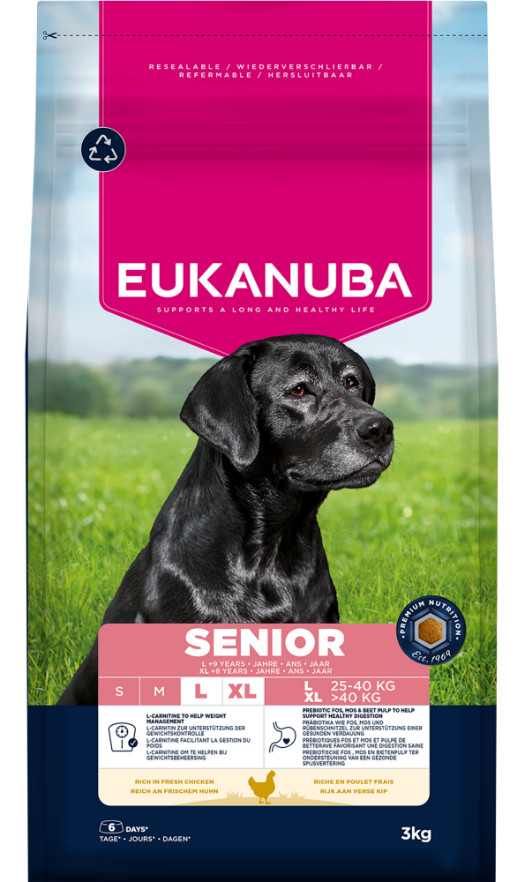 Eukanuba Caring Senior Small Large au poulet pour Chien