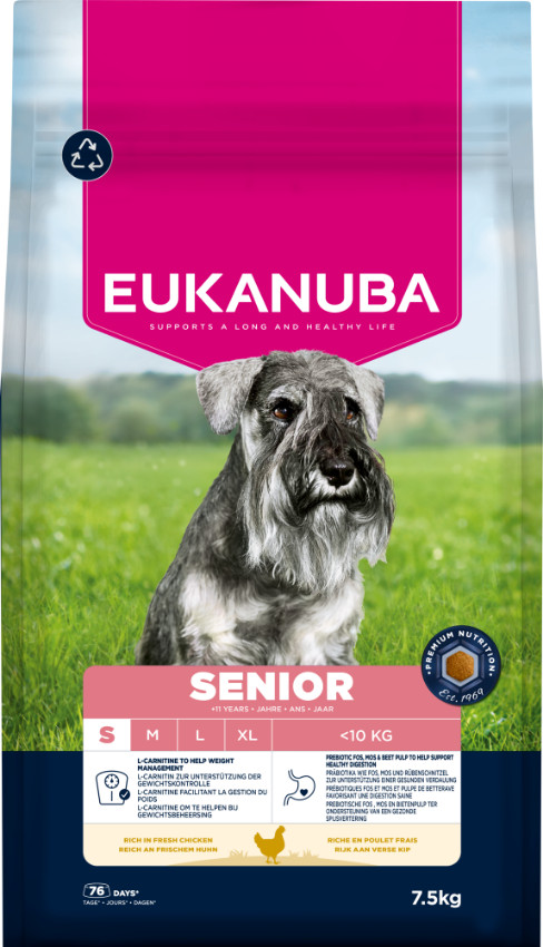 Eukanuba Caring Senior Small Breed au poulet pour Chien