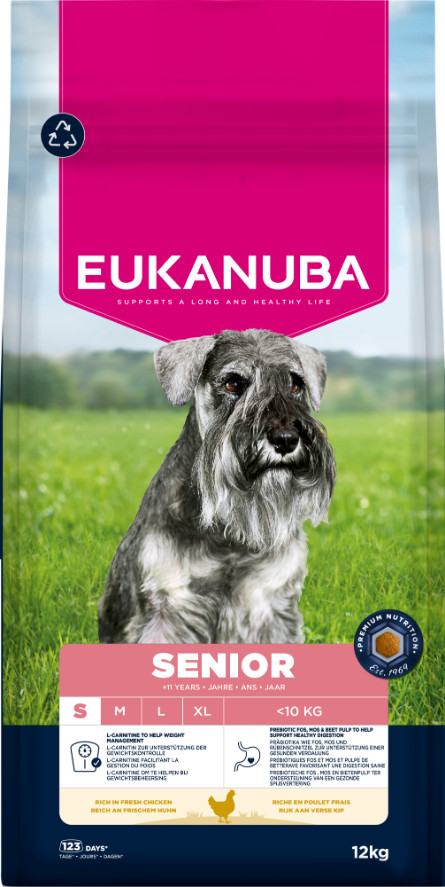 Eukanuba Caring Senior Small Breed au poulet pour Chien