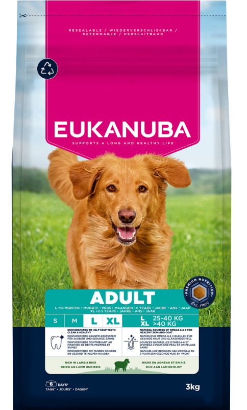 Eukanuba Adult Large Breed agneau riz pour chien