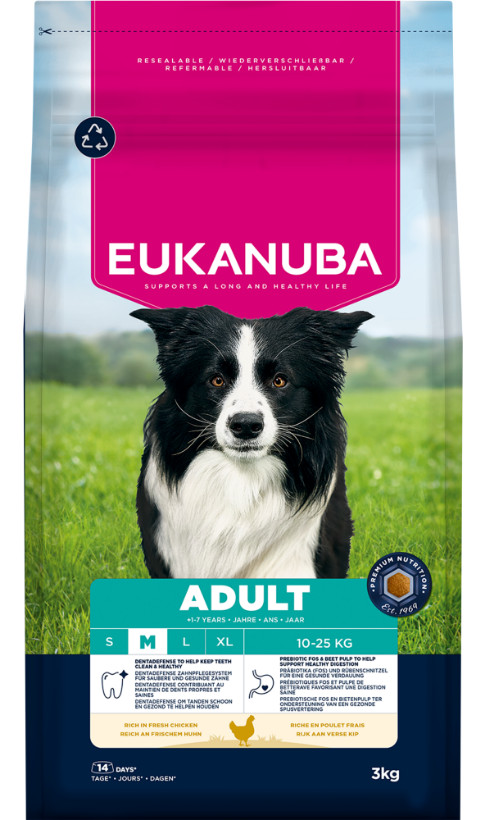 Eukanuba Active Adult Medium Breed au poulet pour Chien Eukanuba Active Adult Medium Breed au poulet pour Chien