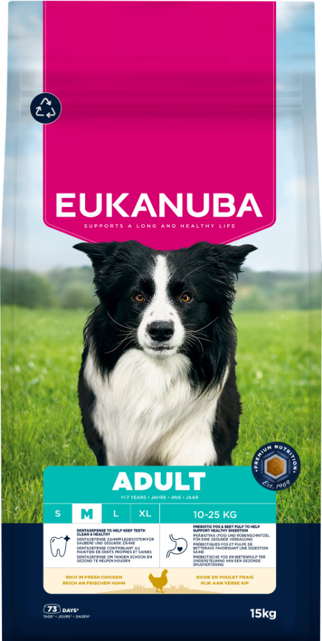 Eukanuba Active Adult Medium Breed au poulet pour Chien Eukanuba Active Adult Medium Breed au poulet pour Chien