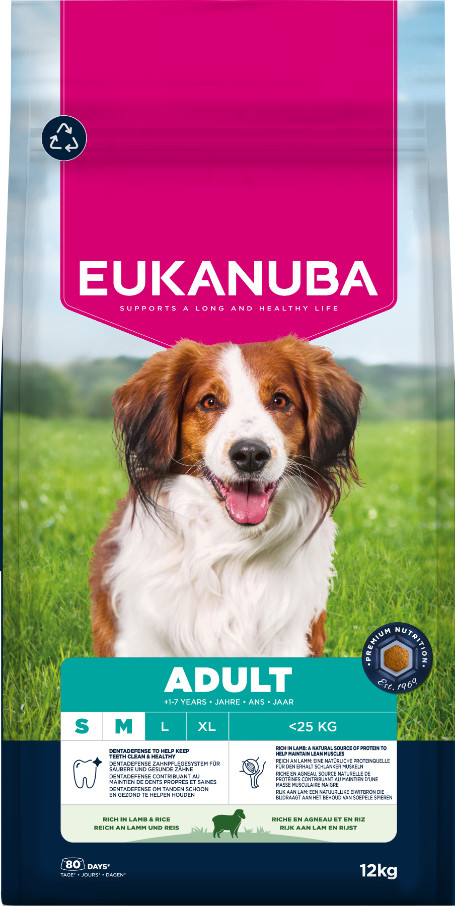 Eukanuba Adult Small Medium à l'agneau et au riz pour chien