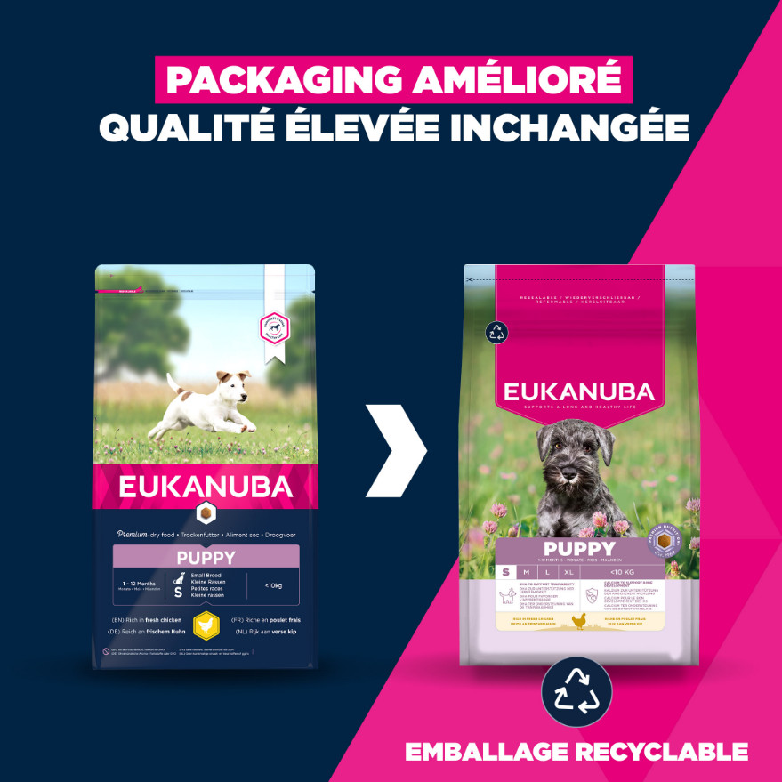 Eukanuba Growing Puppy Small Breed au poulet pour Chiot