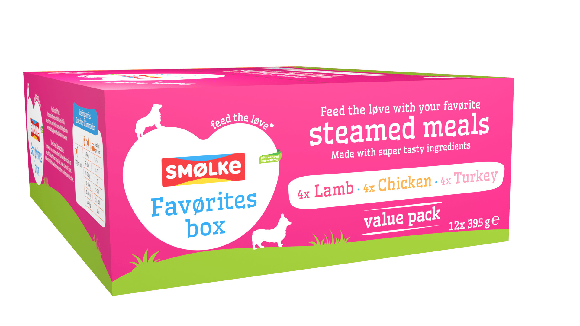 Smølke Favørites Box combipack vers gestoomd nat hondenvoer