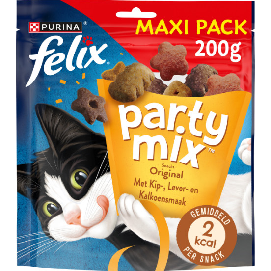 Felix Party Mix Original 200 gr kattensnoep Felix Party Mix Original 200 gr kattensnoep
