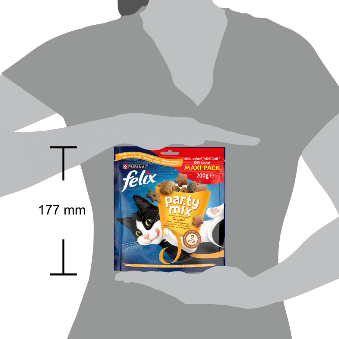 Felix Party Mix Original 200 gr kattensnoep Felix Party Mix Original 200 gr kattensnoep