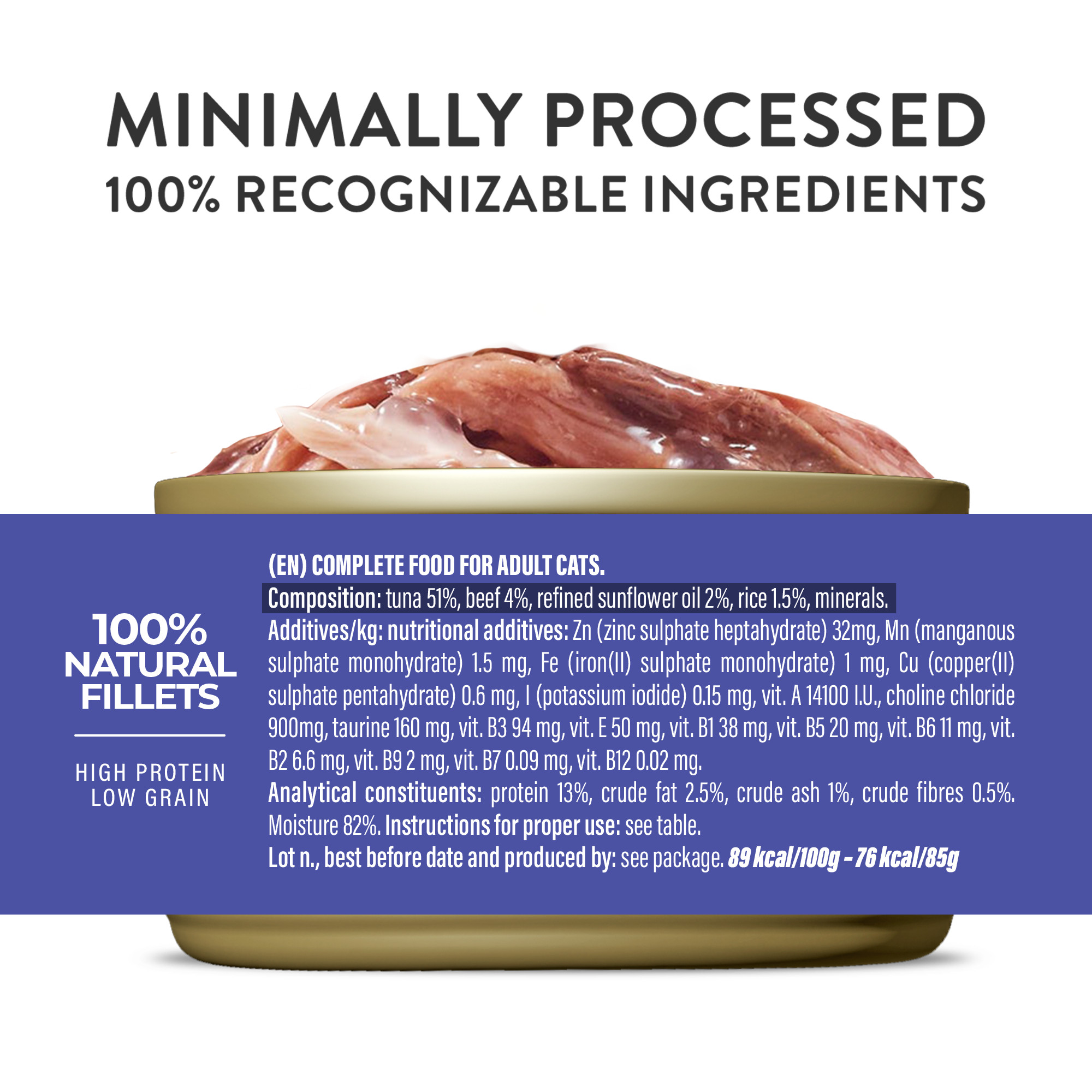 Schesir Tonijn met runderfilet