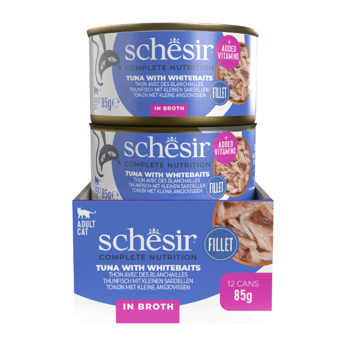 Schesir Chat - Natural, thon anchois et riz