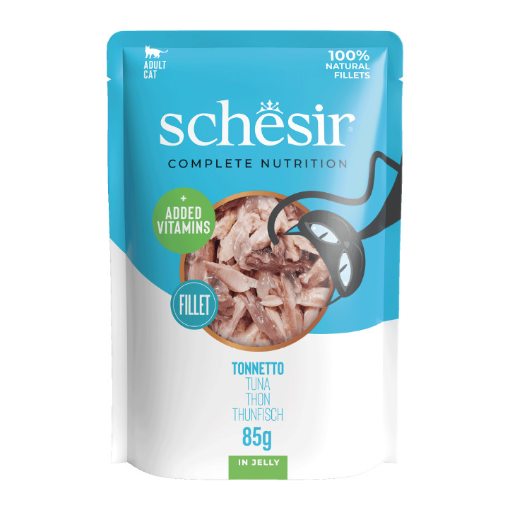 Schesir tonijn (jelly) natvoer kat (zakjes 85 g)