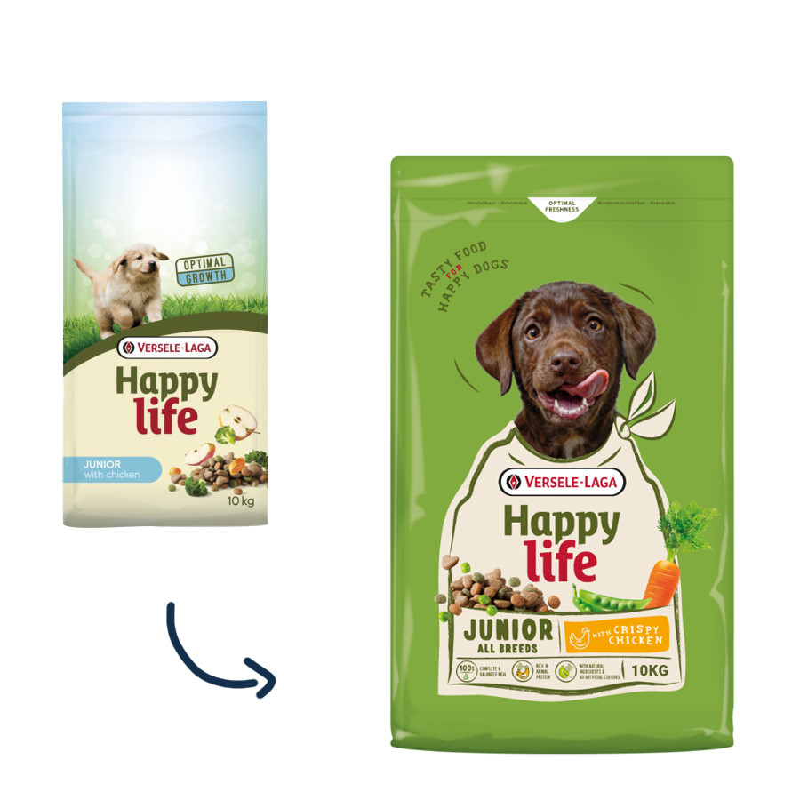 Happy Life Junior au poulet pour chien