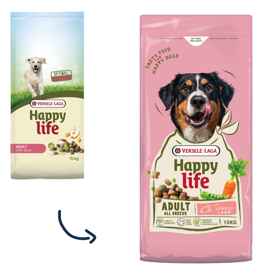 Happy Life Adult avec de l'agneau pour chien