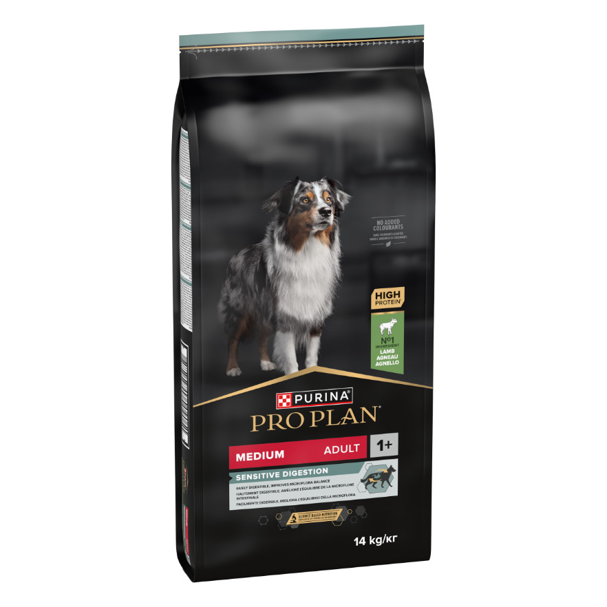 Pro Plan Medium Adult Sensitive Digestion avec de l'agneau pour chien
