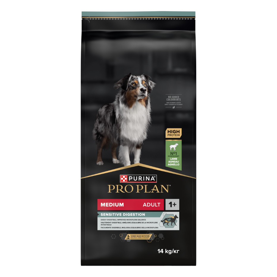 Pro Plan Medium Adult Sensitive Digestion avec de l'agneau pour chien