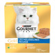Gourmet Gold 8-Pack Mousseline Poulet/Saumon/Rognons/Lapin pour chat