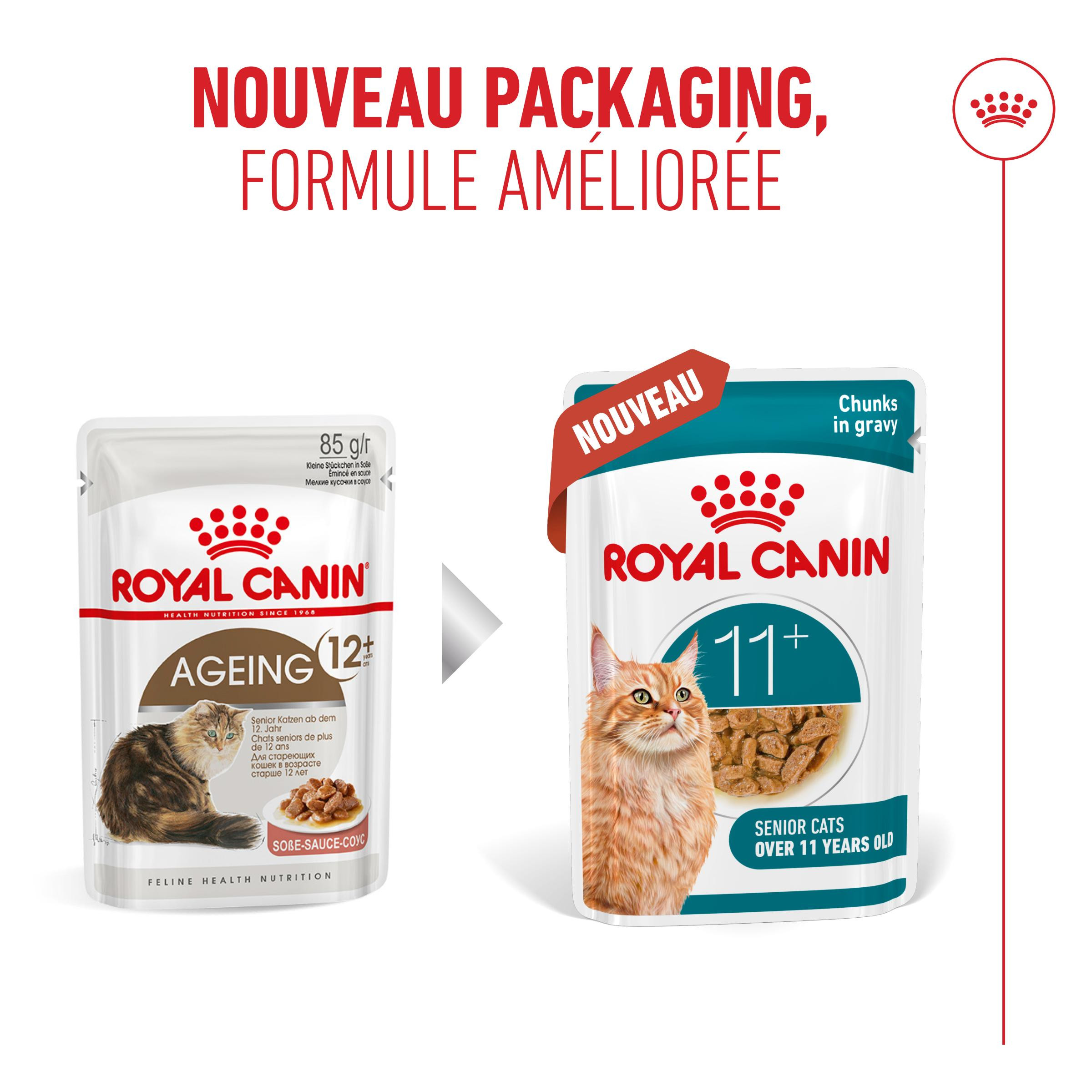 Royal Canin Ageing 11+ natvoer kat (in saus of gelei)