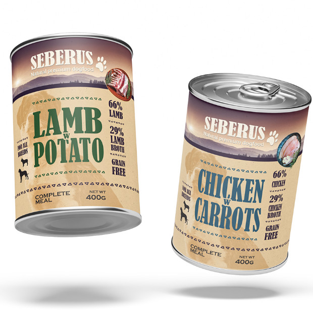 Seberus Chicken & Lamb pâtées sans céréales pour chien - assortiment mixte