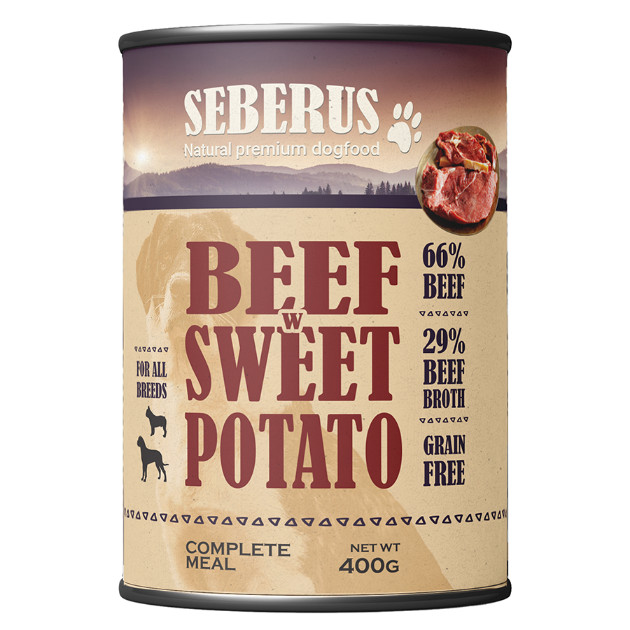 Seberus Beef & Turkey pâtées sans céréales pour chien - assortiment mixte