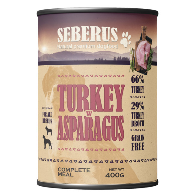 Seberus Beef & Turkey pâtées sans céréales pour chien - assortiment mixte