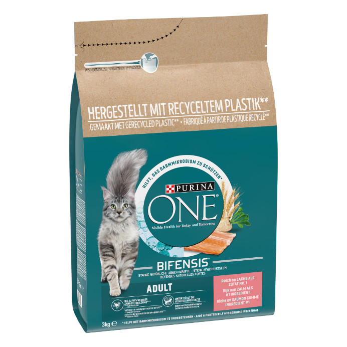 Purina One Adult Zalm Volkoren Granen kattenvoer