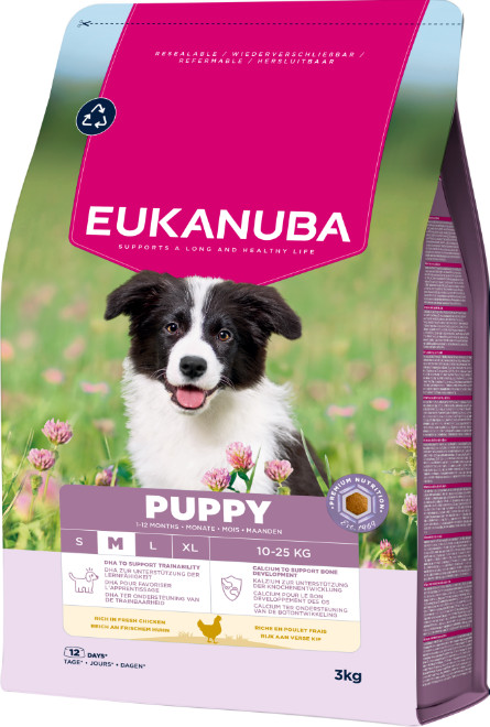 Eukanuba Growing Puppy Medium Breed au poulet pour Chiot
