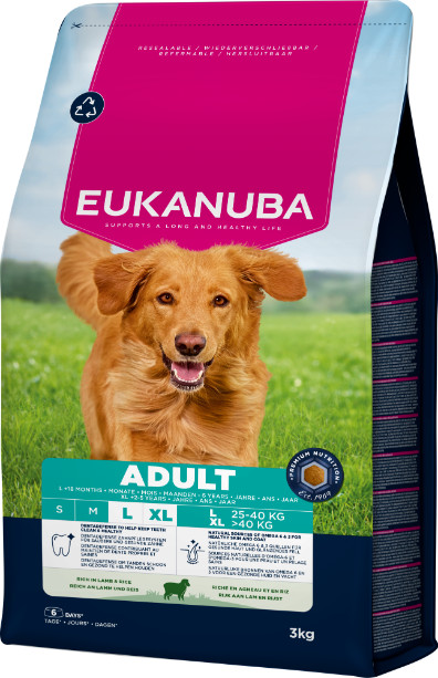 Eukanuba Adult Large à l'agneau et au riz pour chien