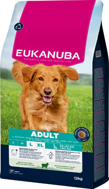 Eukanuba Adult Large à l'agneau et au riz pour chien