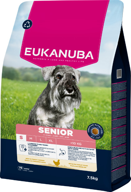 Eukanuba Caring Senior Small Breed au poulet pour Chien