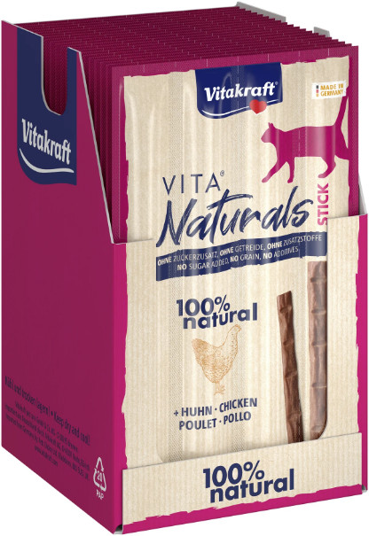 Vitakraft Vita Naturals Cat Stick kip kattensnack (4 st.)